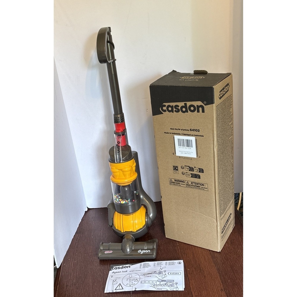 KIDS DYSON BALL TOY VACUUM‎ CLEANER CASDON REAL SUCTION  **NEW**